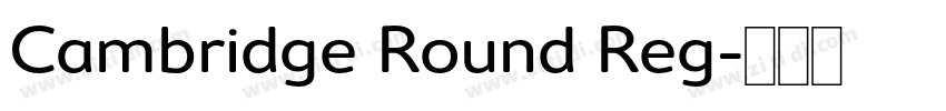 Cambridge Round Reg字体转换